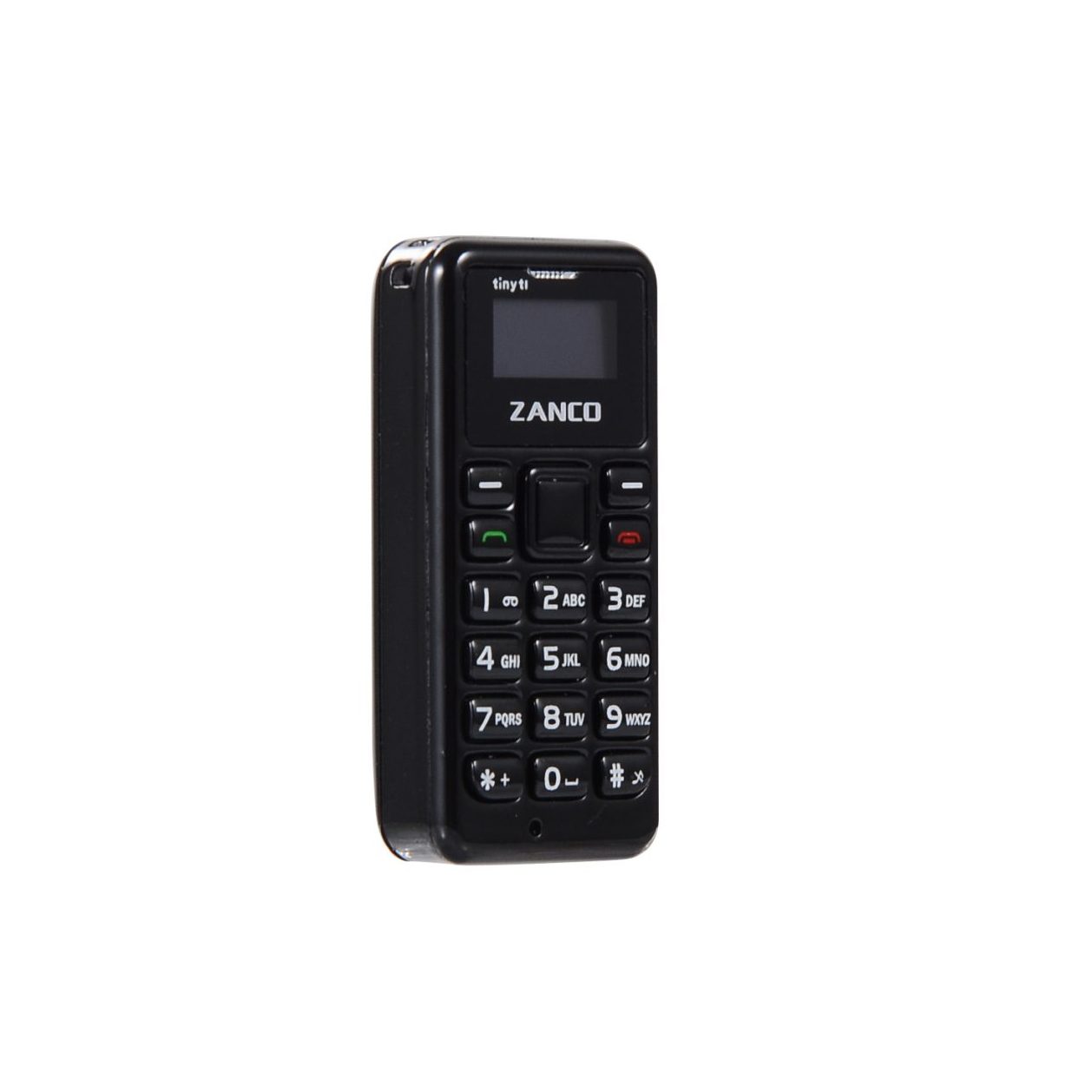 Zanco Tiny T1 – Il Telefono Cellulare Più Piccolo Del Mondo, Con Cambio Voce E Bluetooth (Nero)